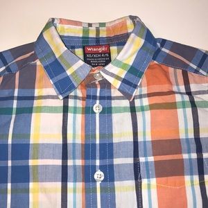 Wrangler boys XS button up shirt